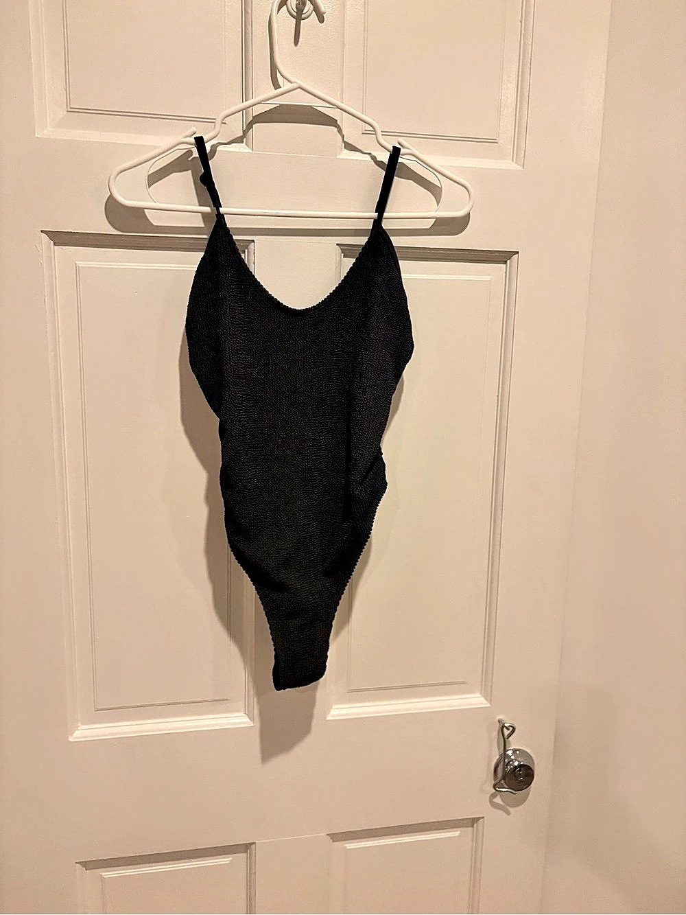 Good American Always Fits Tank One-Piece Swimsuit Black Small